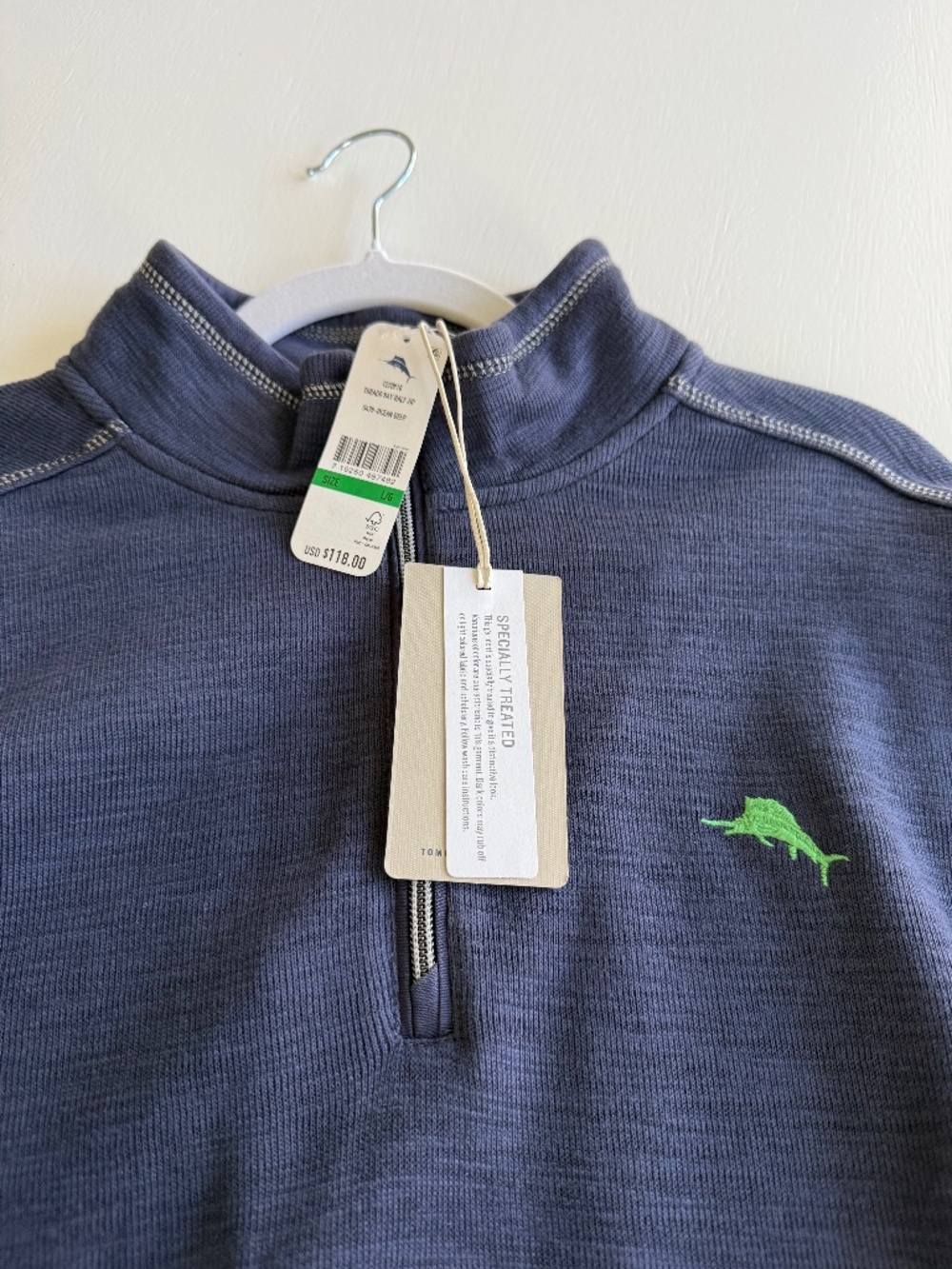 Men’s Tommy Bahama NWT Large zip pullover